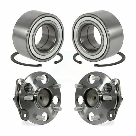KUGEL Front Rear Wheel Bearing And Hub Assembly Kit For 2011-2020 Toyota Sienna FWD K70-101664